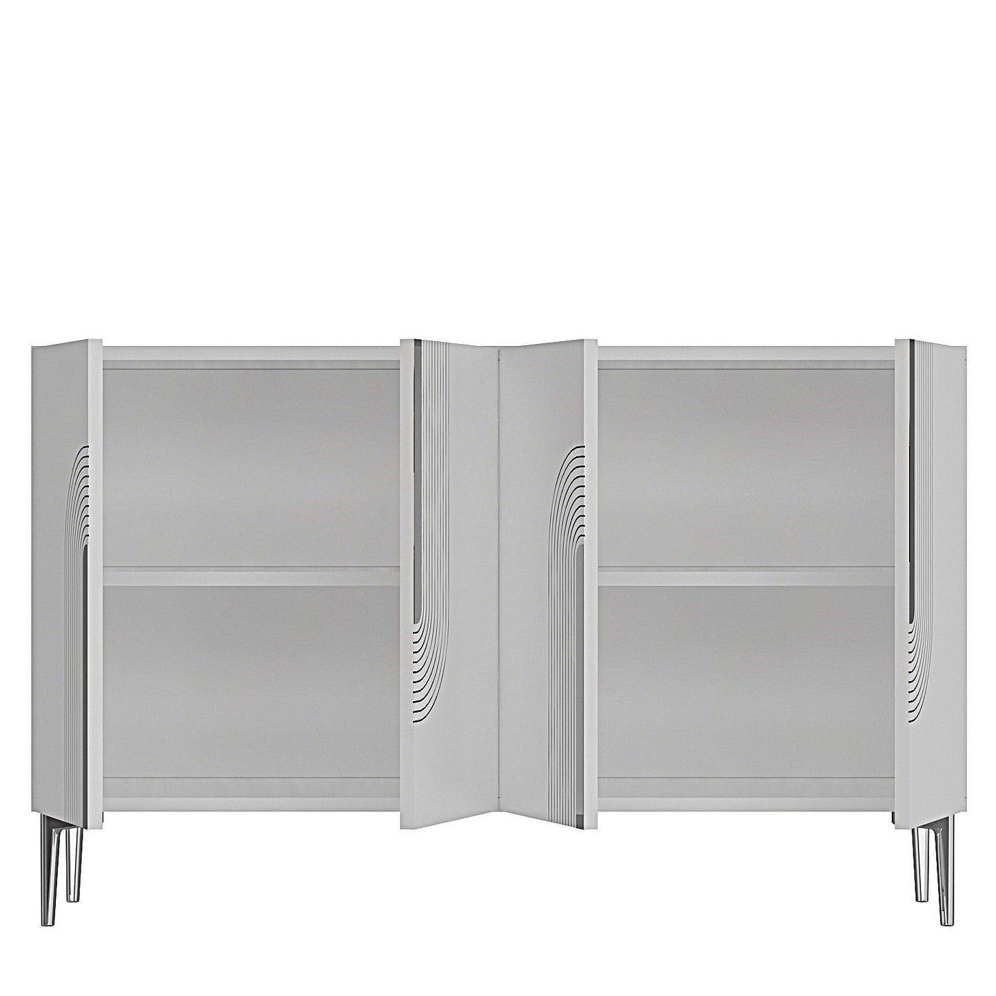 Μπουφές Λευκό
Ασημί 120x32x75cm | 555CHM1355