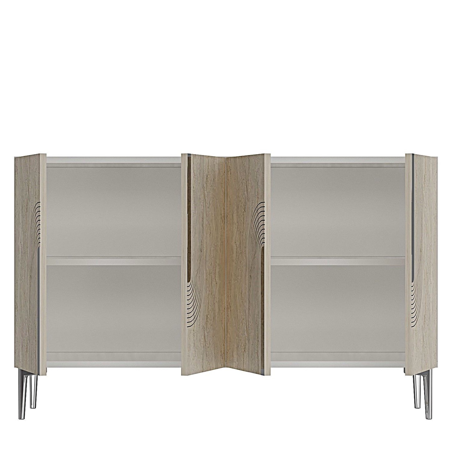 Μπουφές Λευκό
Τραβερτίνη
Ασημί 120x32x75cm | 555CHM1356