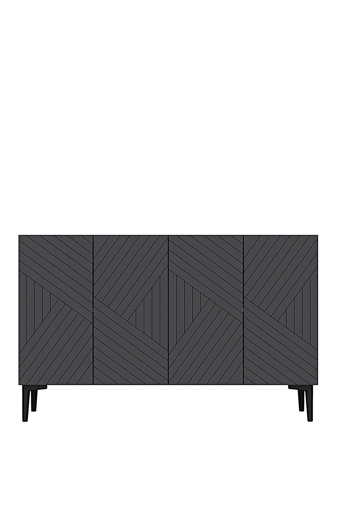Μπουφές Ανθρακί 120x32x75cm | 555CHM1360