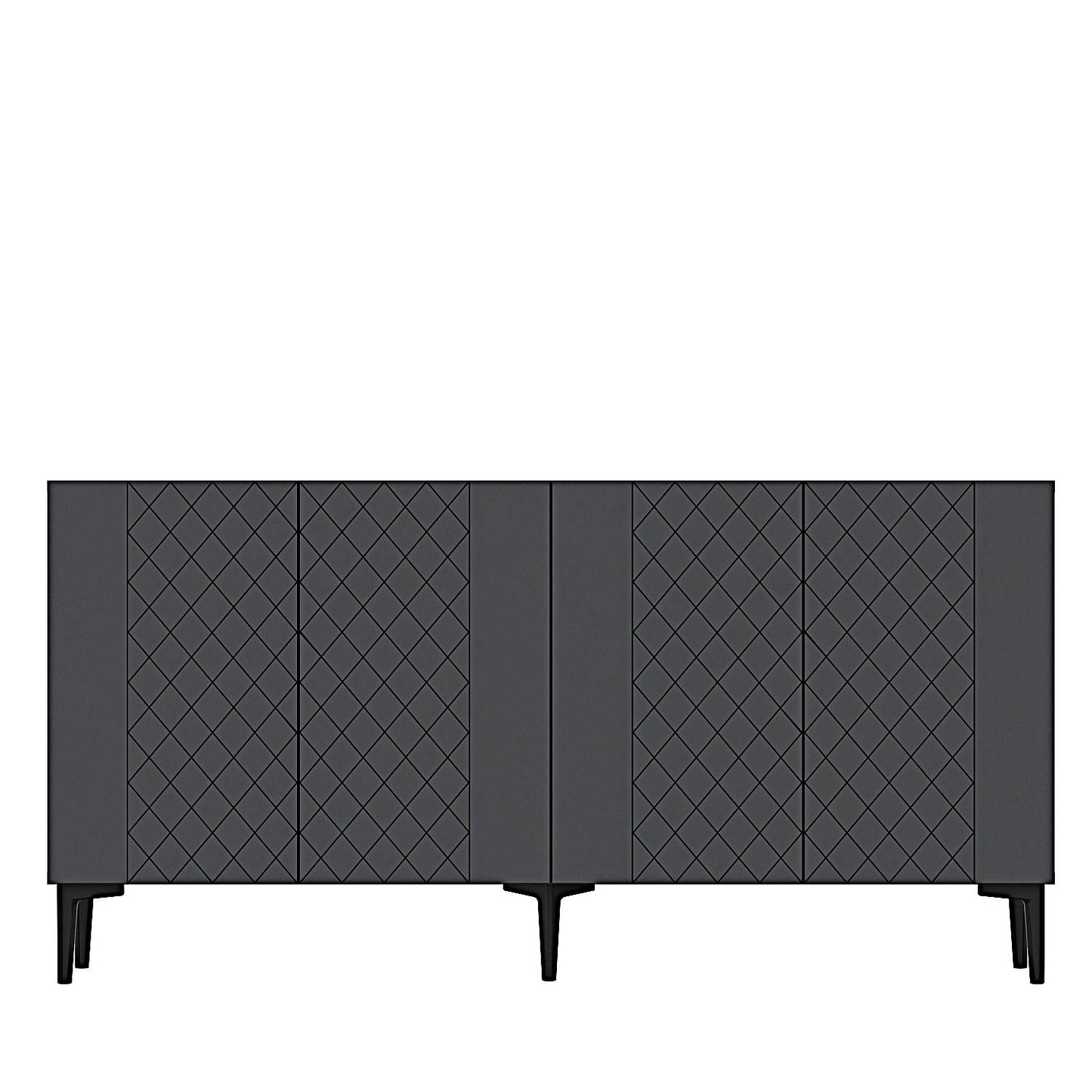 Μπουφές Ανθρακί 150x32x75cm | 555CHM1366