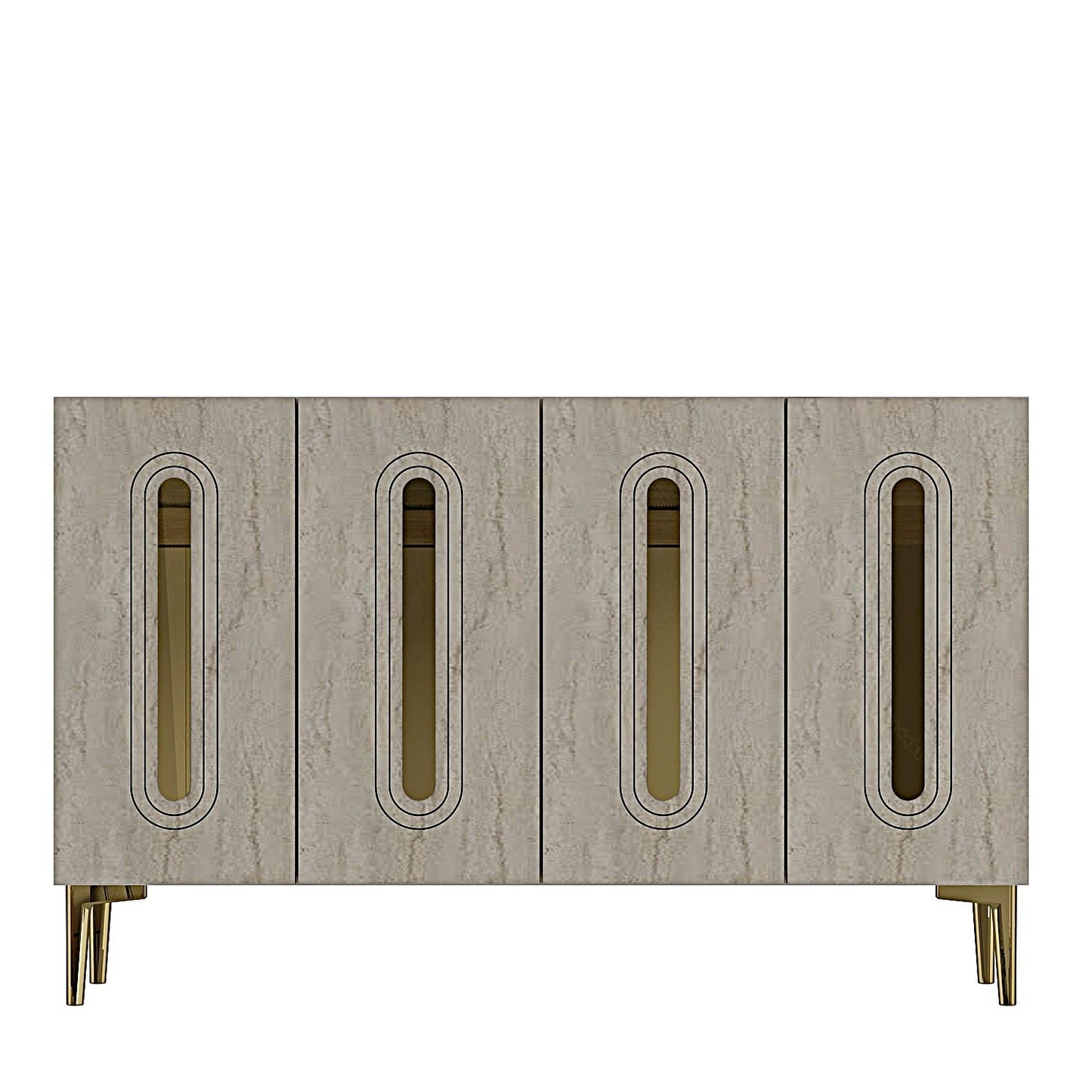 Μπουφές Λευκό
Τραβερτίνη
Χρυσό 120x32x75cm | 555CHM1371