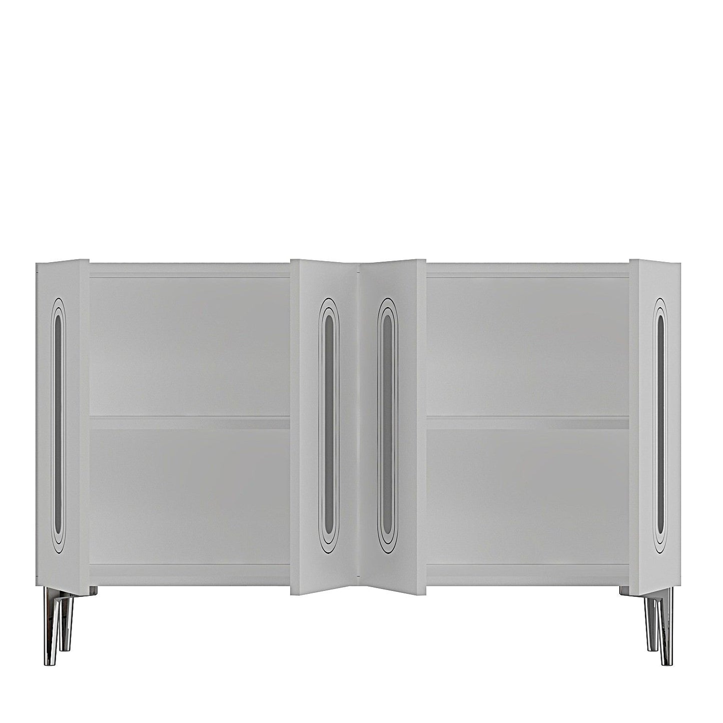 Μπουφές Λευκό
Ασημί 120x32x75cm | 555CHM1373