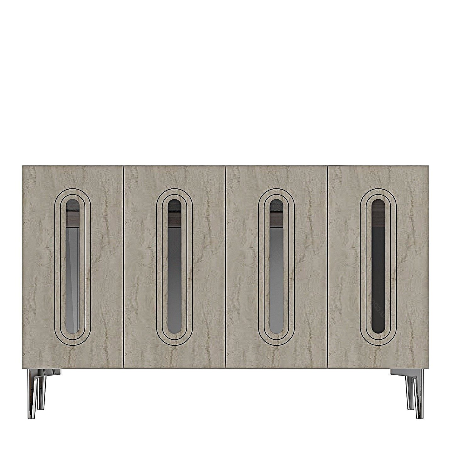 Μπουφές Λευκό
Τραβερτίνη
Ασημί 120x32x75cm | 555CHM1374