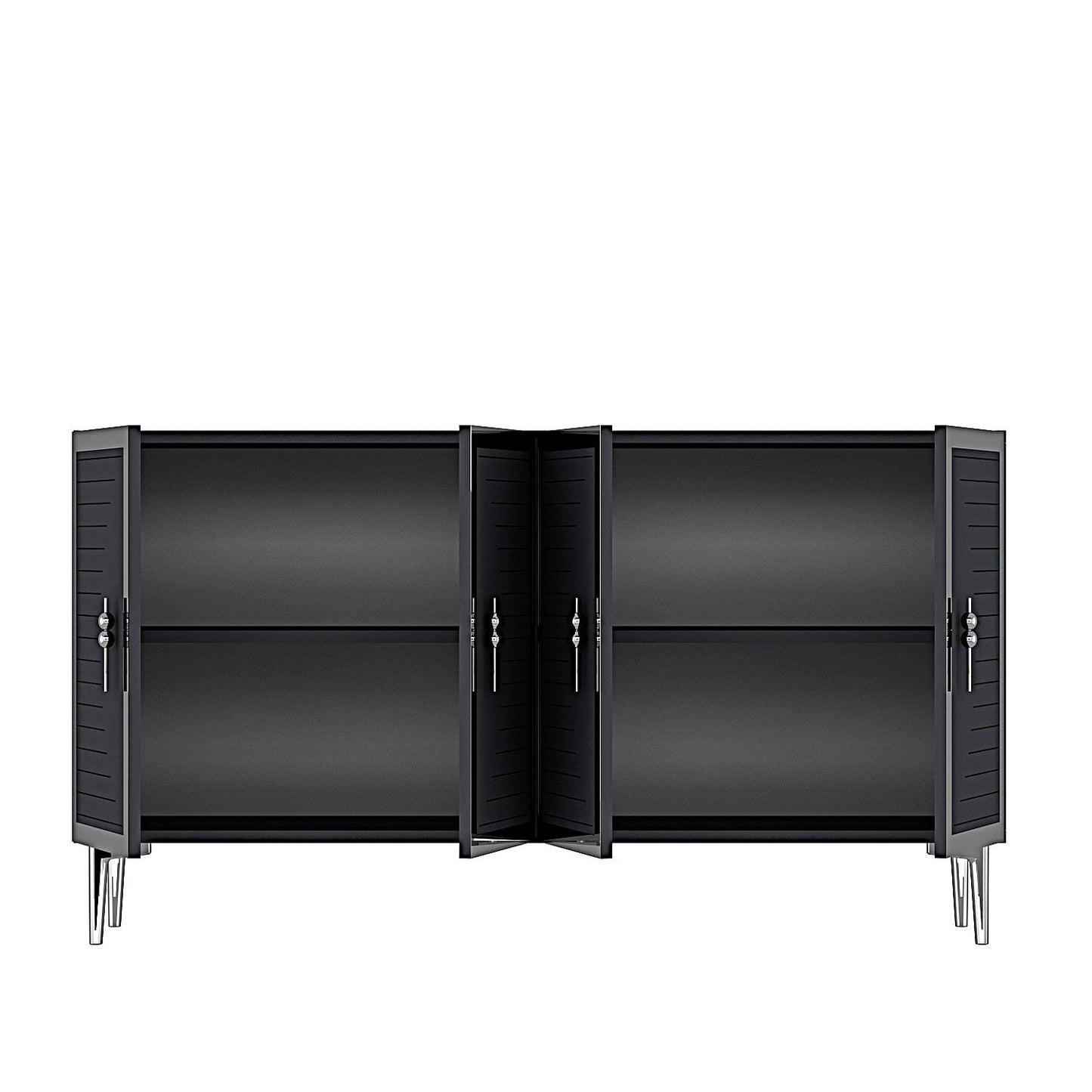Μπουφές Ανθρακί
Ασημί 120x32x75cm | 555CHM1378