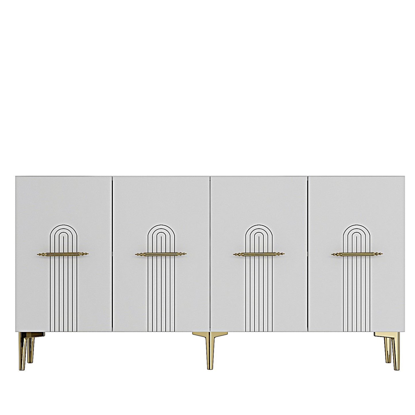 Μπουφές Λευκό
Χρυσό 150x32x75cm | 555CHM1388