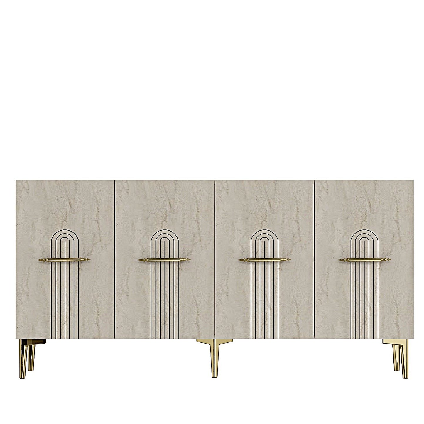Μπουφές Λευκό
Τραβερτίνη
Χρυσό 150x32x75cm | 555CHM1389