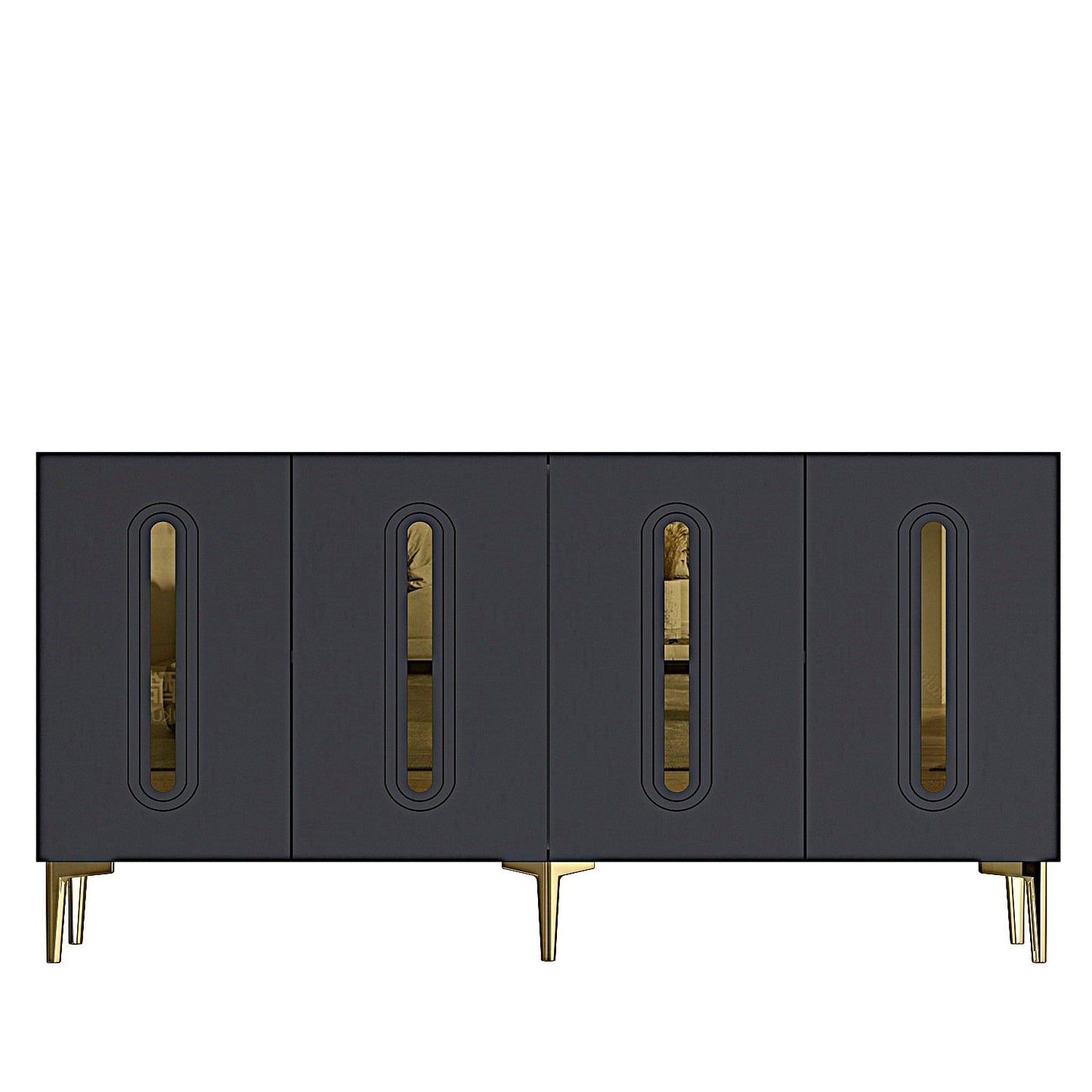 Μπουφές Ανθρακί
Χρυσό 150x32x75cm | 555CHM1390