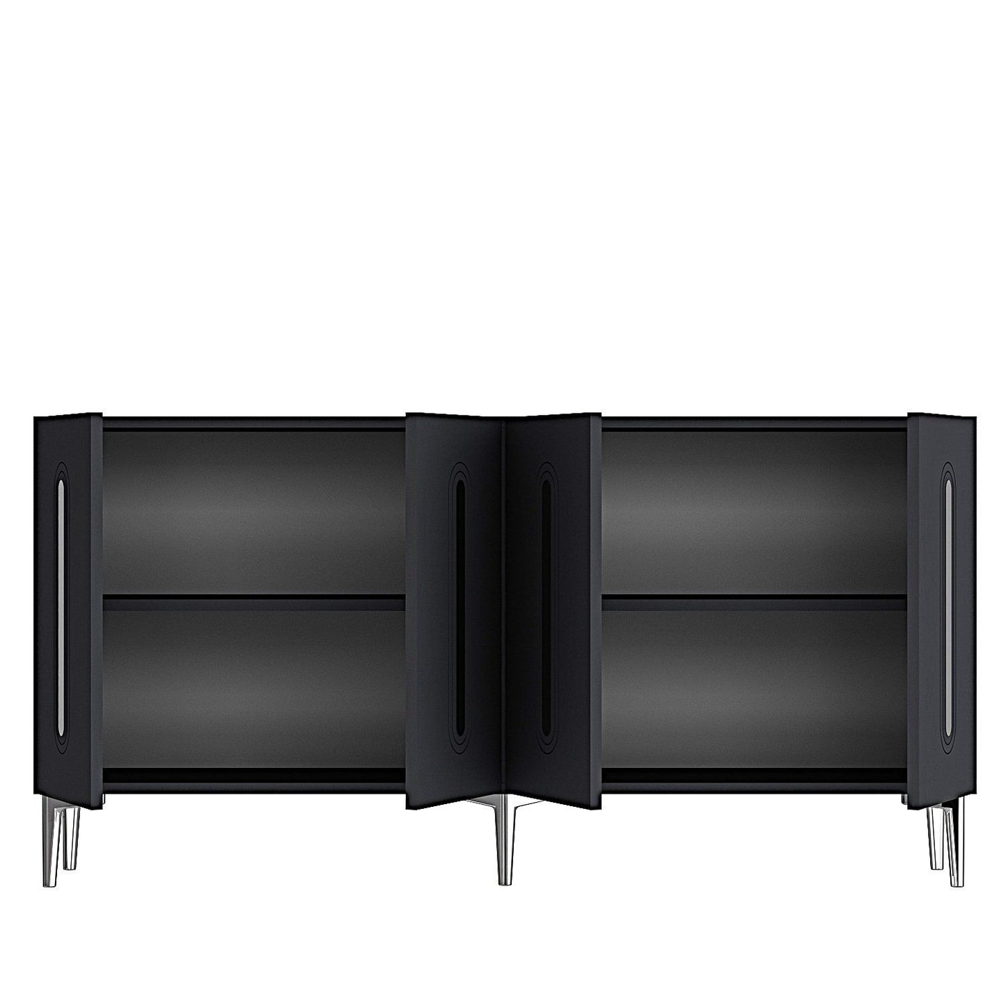 Μπουφές Ανθρακί
Ασημί 150x32x75cm | 555CHM1393