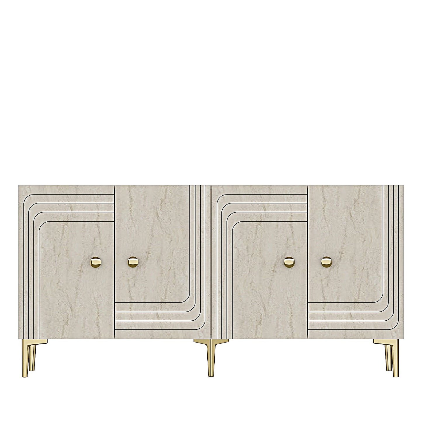 Μπουφές Λευκό
Τραβερτίνη
Χρυσό 150x32x75cm | 555CHM1398