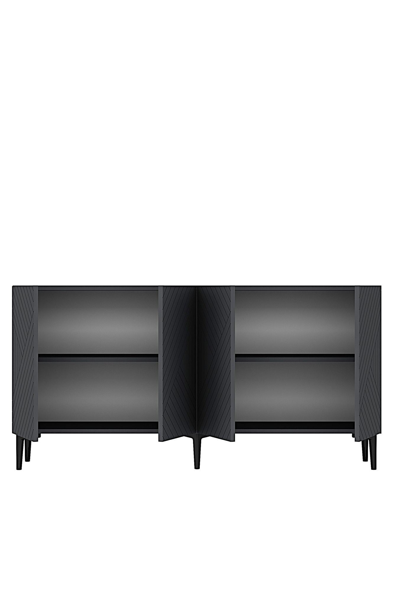 Μπουφές Ανθρακί 150x32x75cm | 555CHM1399