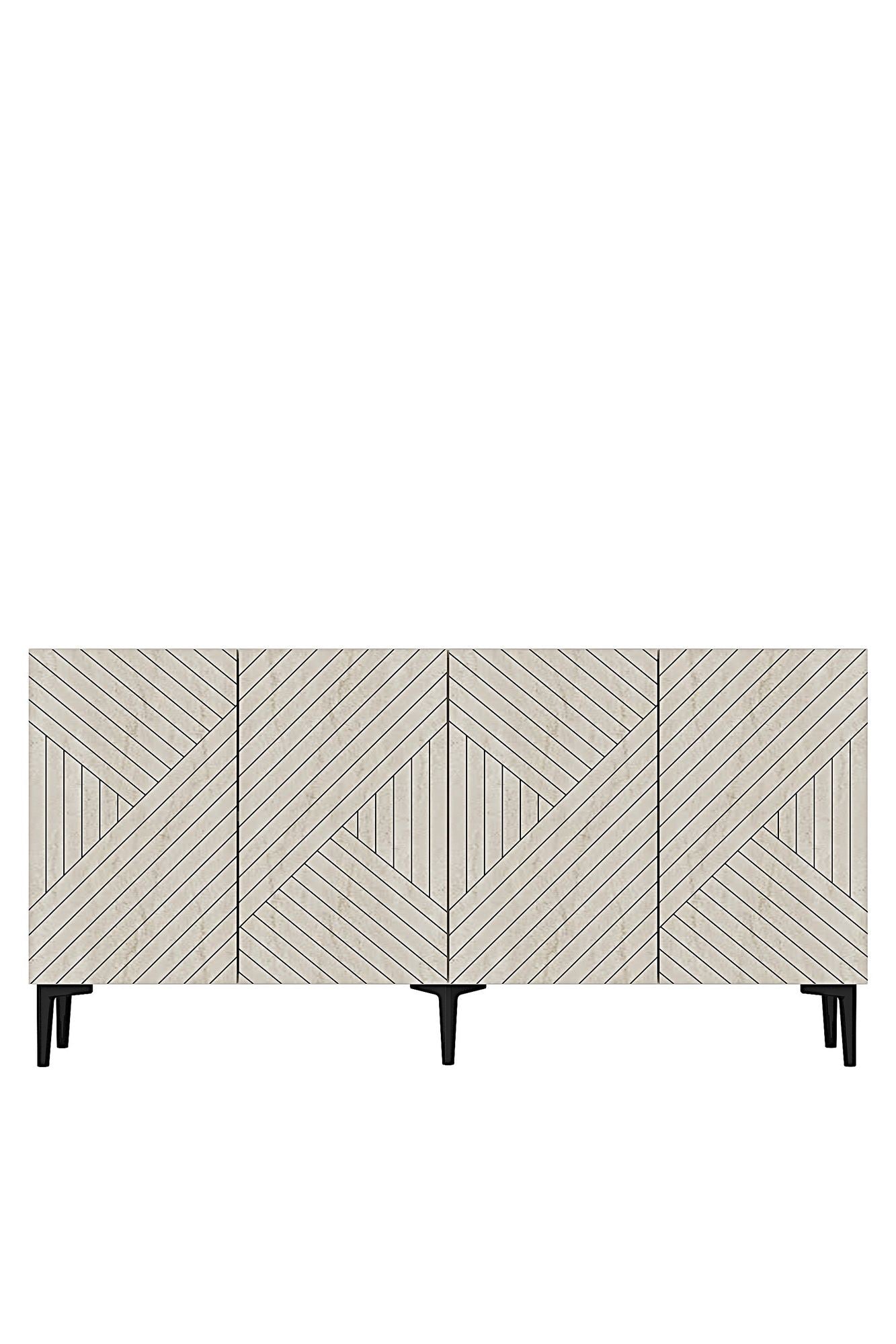 Μπουφές Λευκό
Τραβερτίνη 150x32x75cm | 555CHM1401