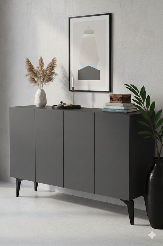 Μπουφές Ανθρακί 120x32x79cm | 555CHM1402