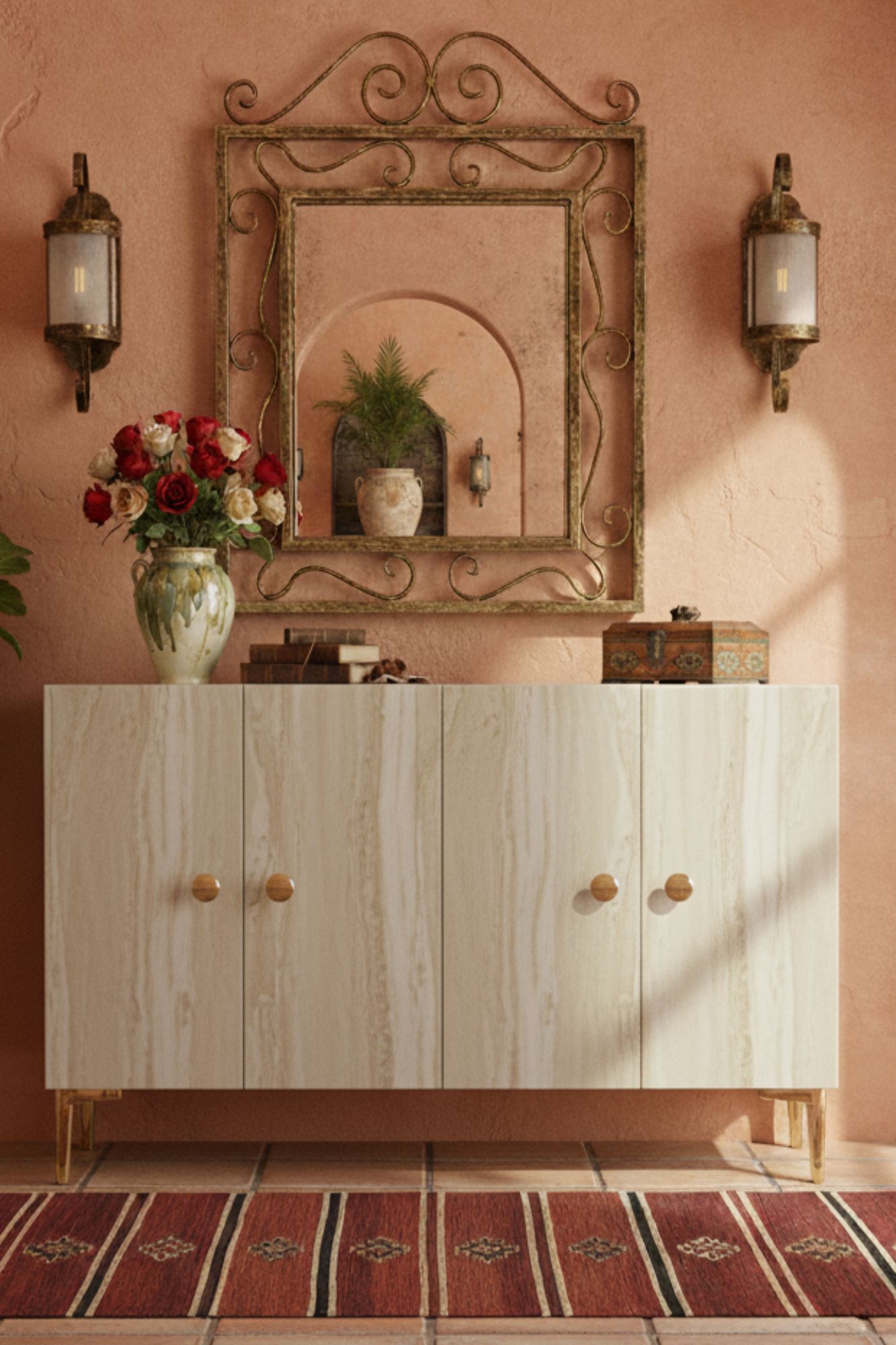 Μπουφές Λευκό
Τραβερτίνη 120x32x75cm | 555CHM1407