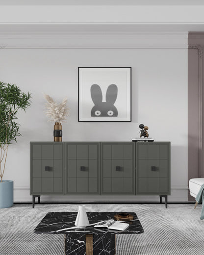 Μπουφές Ανθρακί 120x32x75cm | 555CHM1408