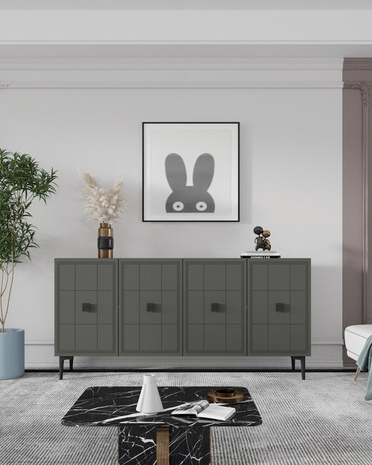 Μπουφές Ανθρακί 120x32x75cm | 555CHM1408