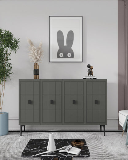 Μπουφές Ανθρακί 120x32x75cm | 555CHM1408