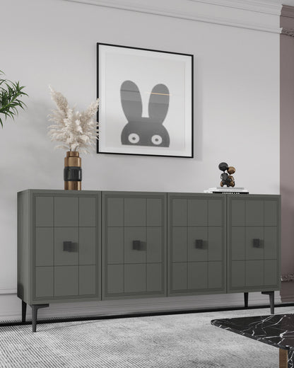 Μπουφές Ανθρακί 120x32x75cm | 555CHM1408