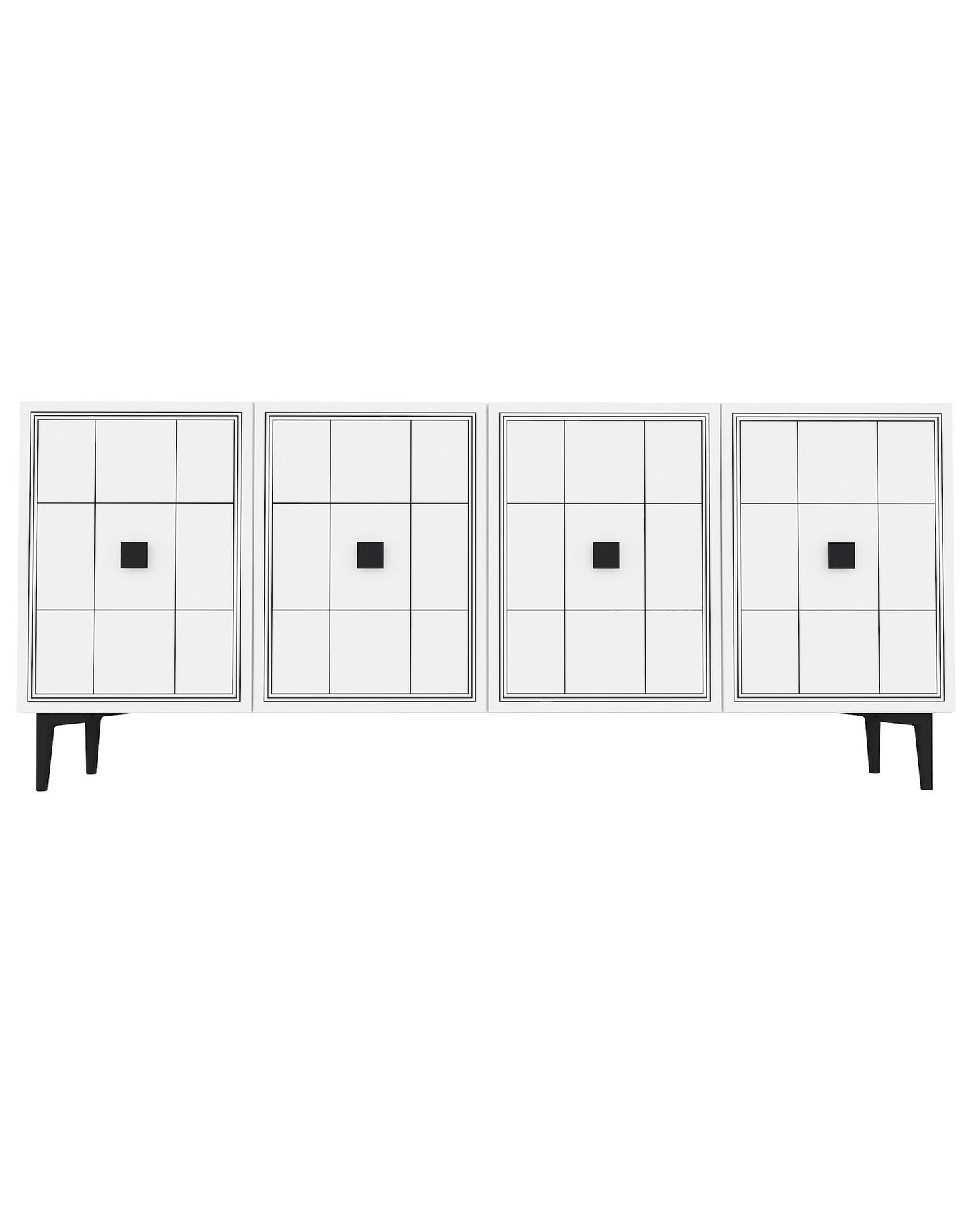 Μπουφές Λευκό 120x32x75cm | 555CHM1409