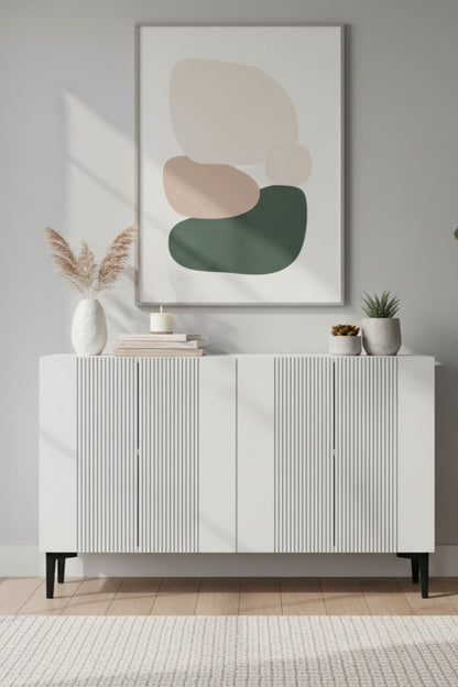 Μπουφές Λευκό 120x32x75cm | 555CHM1410