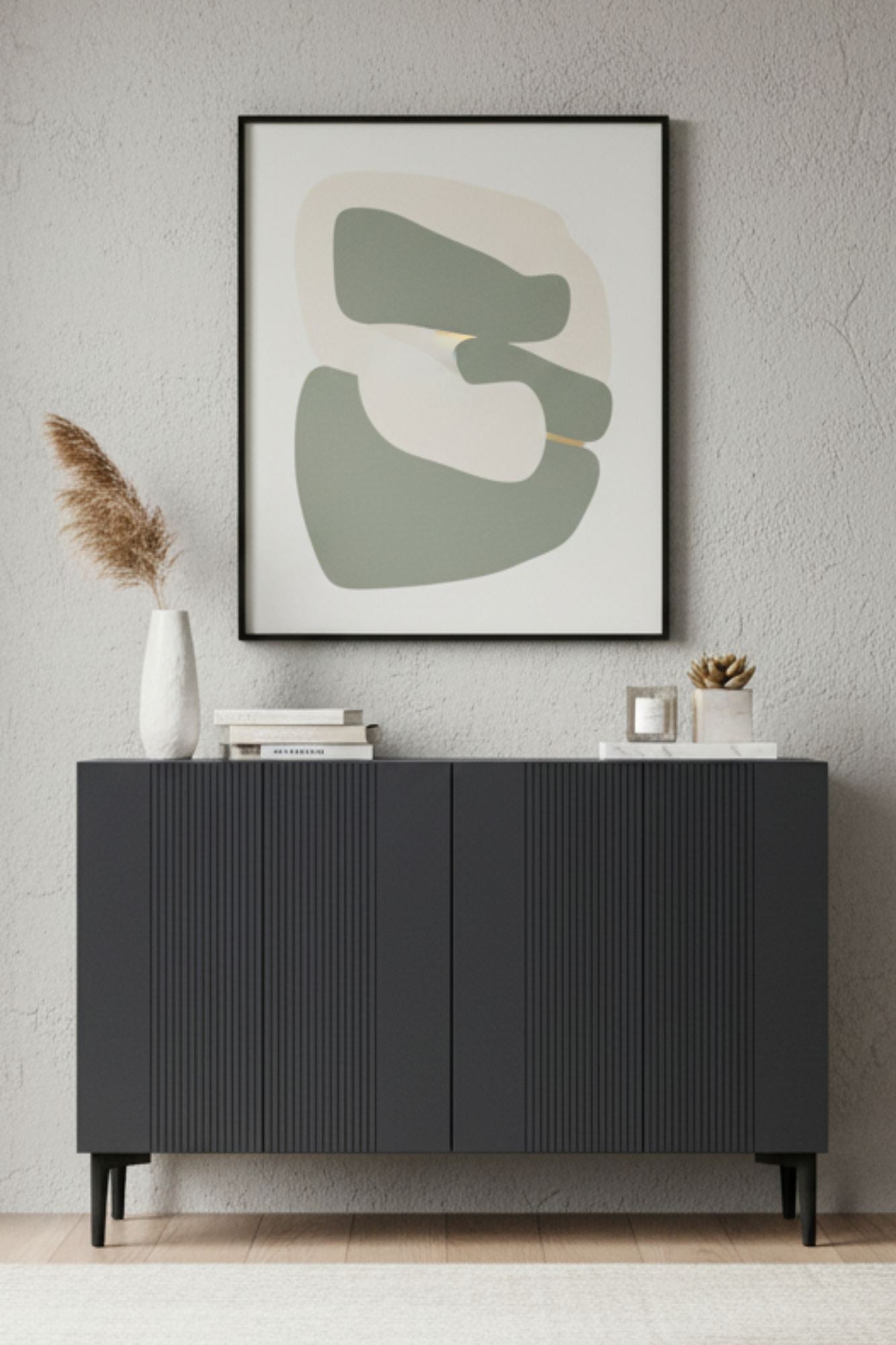 Μπουφές Ανθρακί 120x32x75cm | 555CHM1411