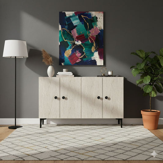 Μπουφές Λευκό
Τραβερτίνη 120x32x75cm | 555CHM1413