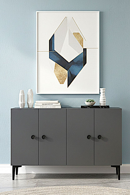 Μπουφές Ανθρακί 120x32x75cm | 555CHM1414