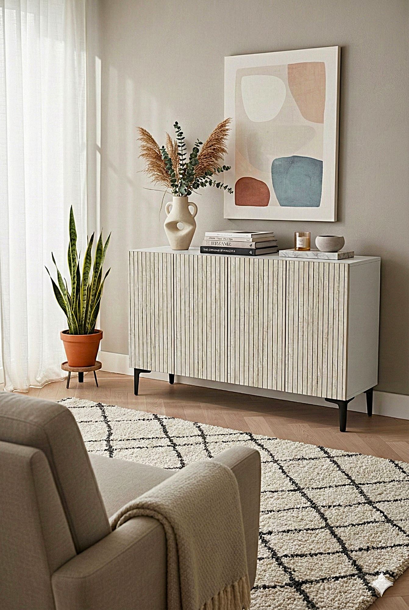 Μπουφές Λευκό
Τραβερτίνη 120x32x79cm | 555CHM1418
