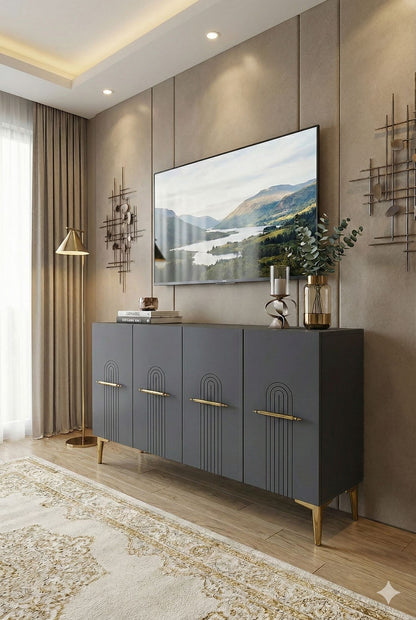 Μπουφές Ανθρακί
Χρυσό 120x32x79cm | 555CHM1419