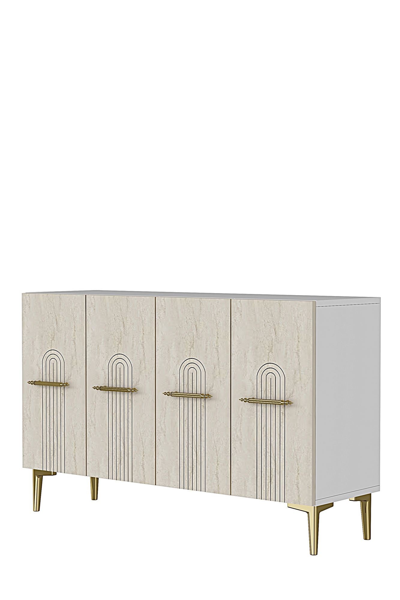 Μπουφές Λευκό
Τραβερτίνη
Χρυσό 120x32x79cm | 555CHM1421