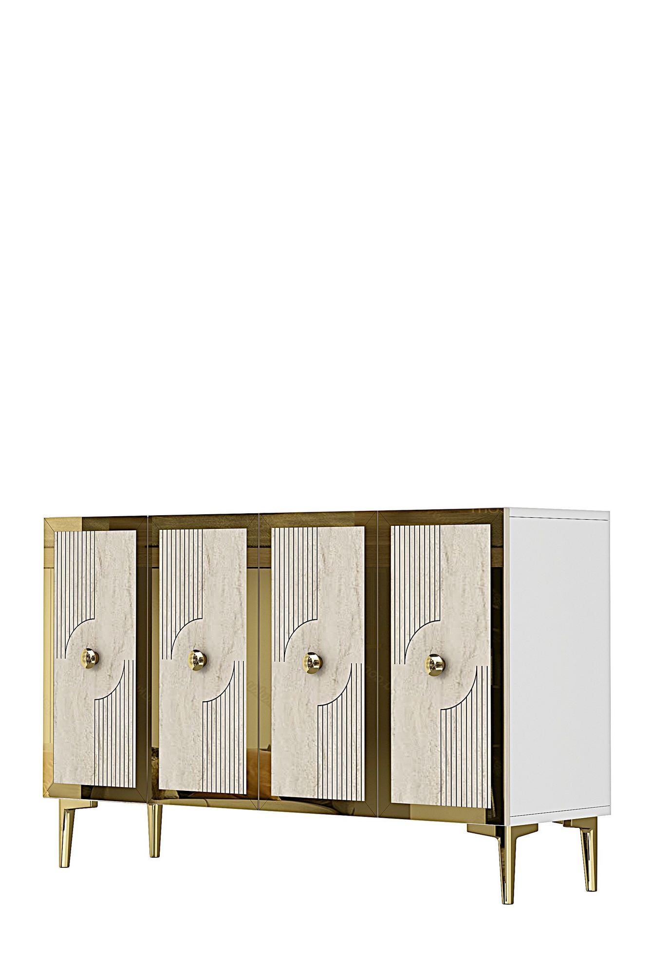 Μπουφές Λευκό
Τραβερτίνη
Χρυσό 120x32x79cm | 555CHM1424