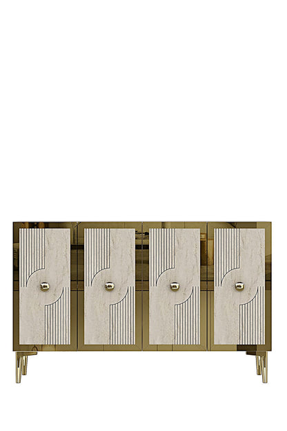 Μπουφές Λευκό
Τραβερτίνη
Χρυσό 120x32x79cm | 555CHM1424
