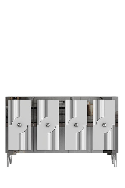 Μπουφές Λευκό
Ασημί 120x32x79cm | 555CHM1426