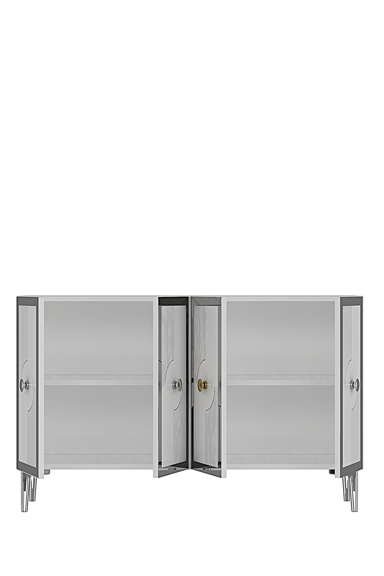 Μπουφές Λευκό
Ασημί 120x32x79cm | 555CHM1426