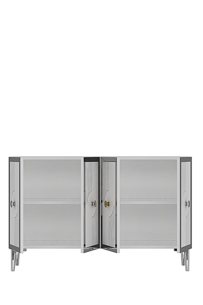 Μπουφές Λευκό
Ασημί 120x32x79cm | 555CHM1426