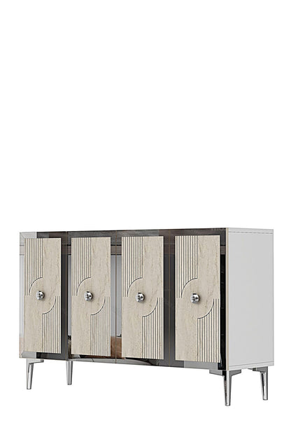 Μπουφές Λευκό
Τραβερτίνη
Ασημί 120x32x79cm | 555CHM1427