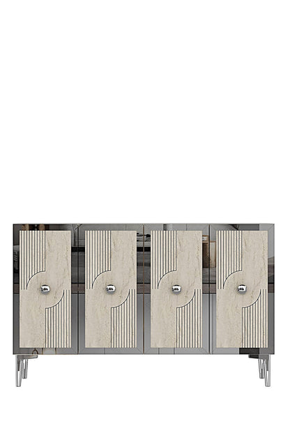 Μπουφές Λευκό
Τραβερτίνη
Ασημί 120x32x79cm | 555CHM1427