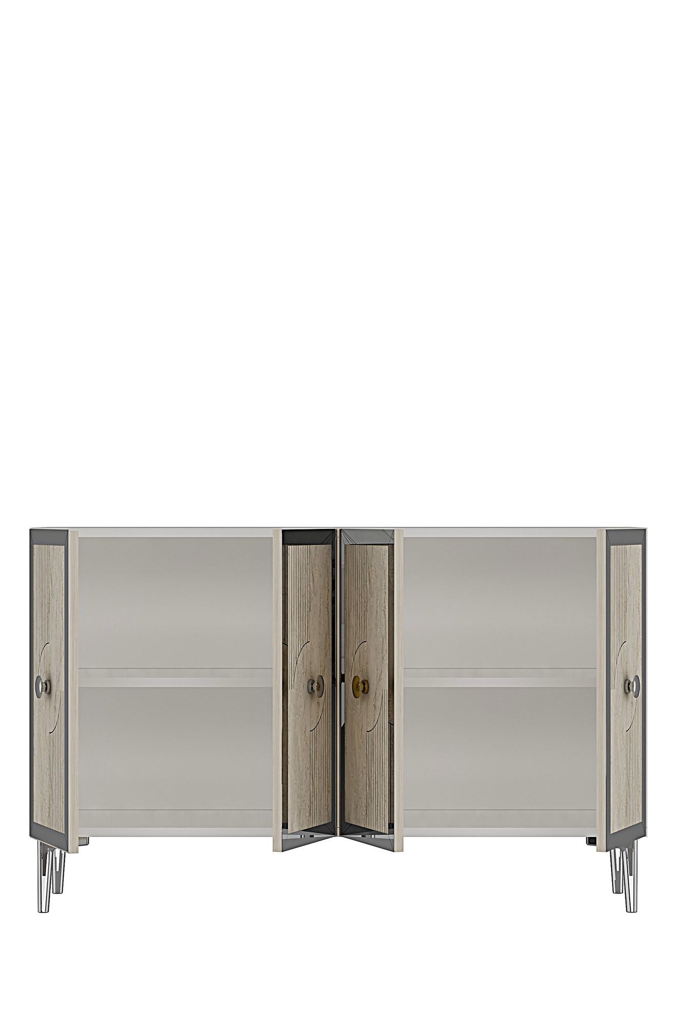 Μπουφές Λευκό
Τραβερτίνη
Ασημί 120x32x79cm | 555CHM1427