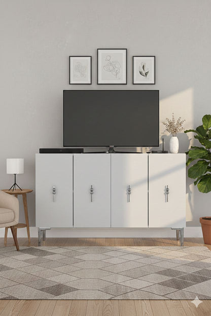 Μπουφές Λευκό
Ασημί 120x32x79cm | 555CHM1432