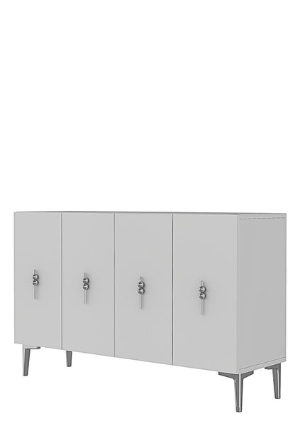 Μπουφές Λευκό
Ασημί 120x32x79cm | 555CHM1432