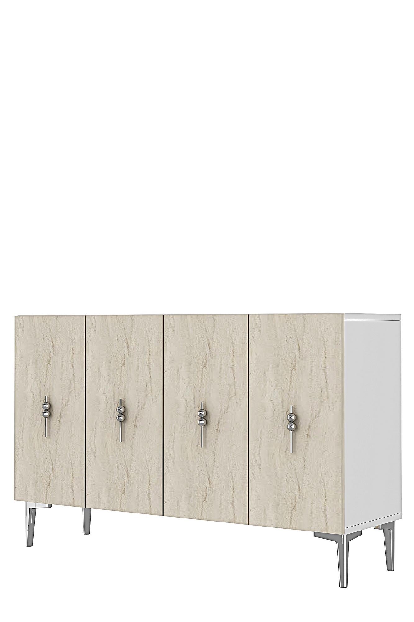 Μπουφές Λευκό
Τραβερτίνη
Ασημί 120x32x79cm | 555CHM1433