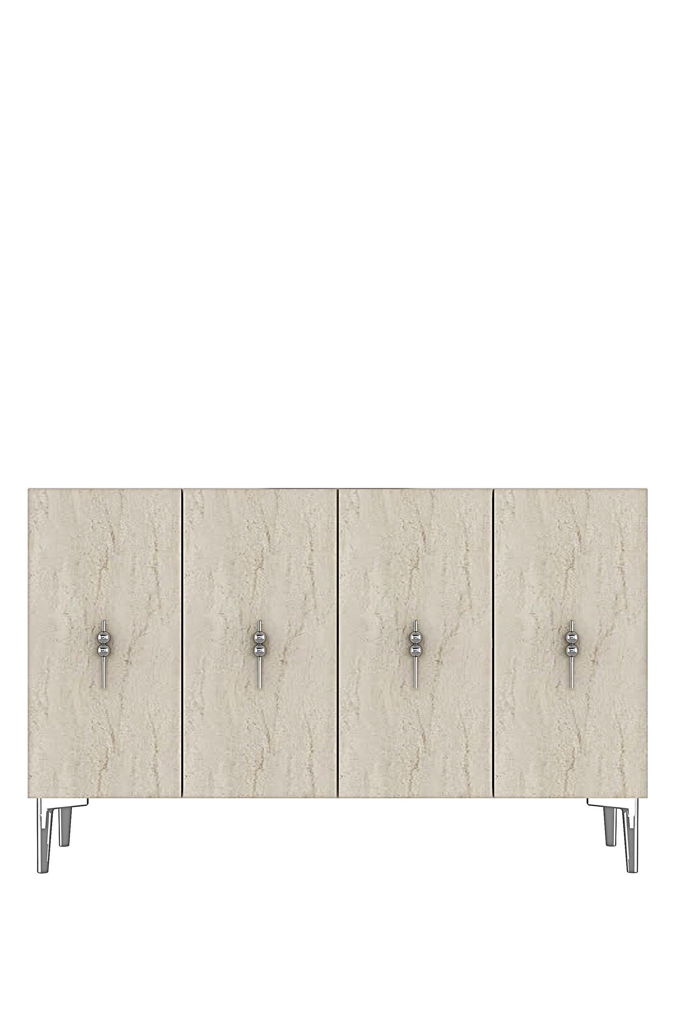 Μπουφές Λευκό
Τραβερτίνη
Ασημί 120x32x79cm | 555CHM1433