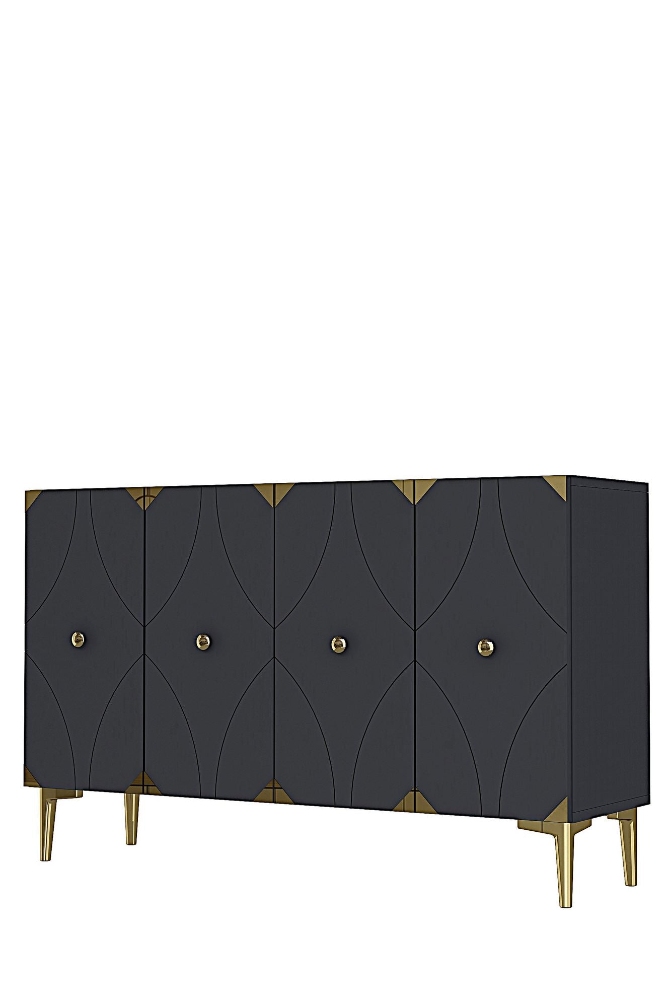 Μπουφές Ανθρακί
Χρυσό 120x32x75cm | 555CHM1437