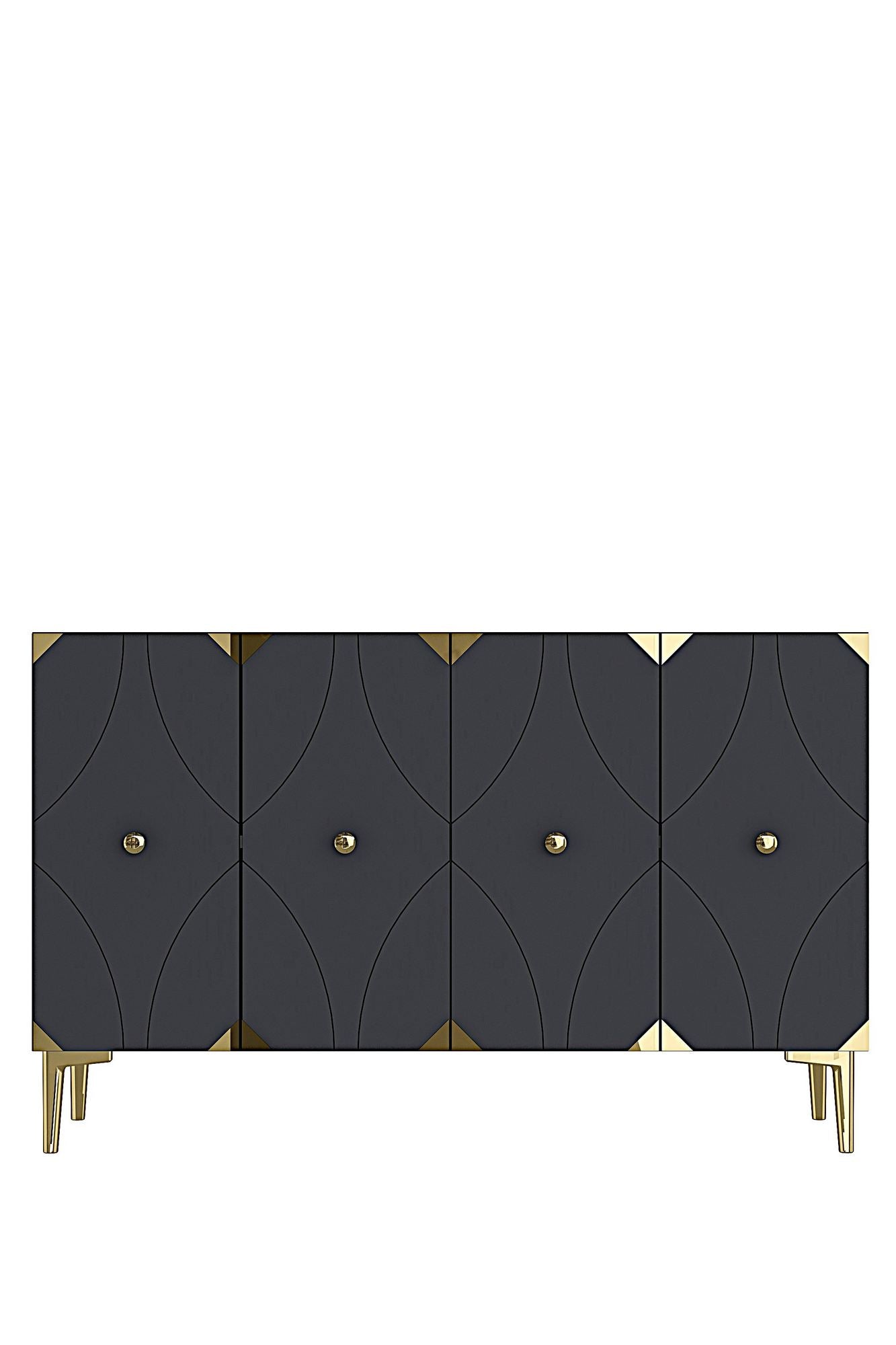 Μπουφές Ανθρακί
Χρυσό 120x32x75cm | 555CHM1437