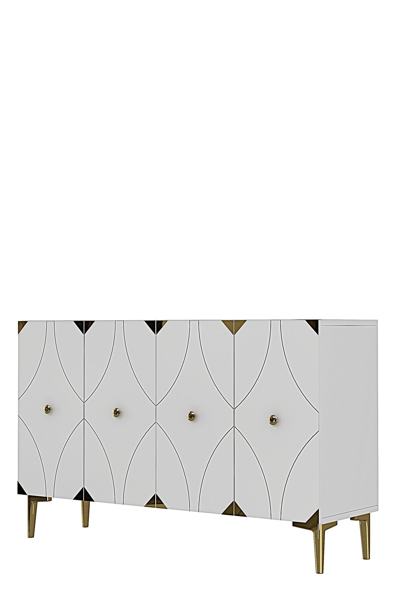 Μπουφές Λευκό
Χρυσό 120x32x75cm | 555CHM1438