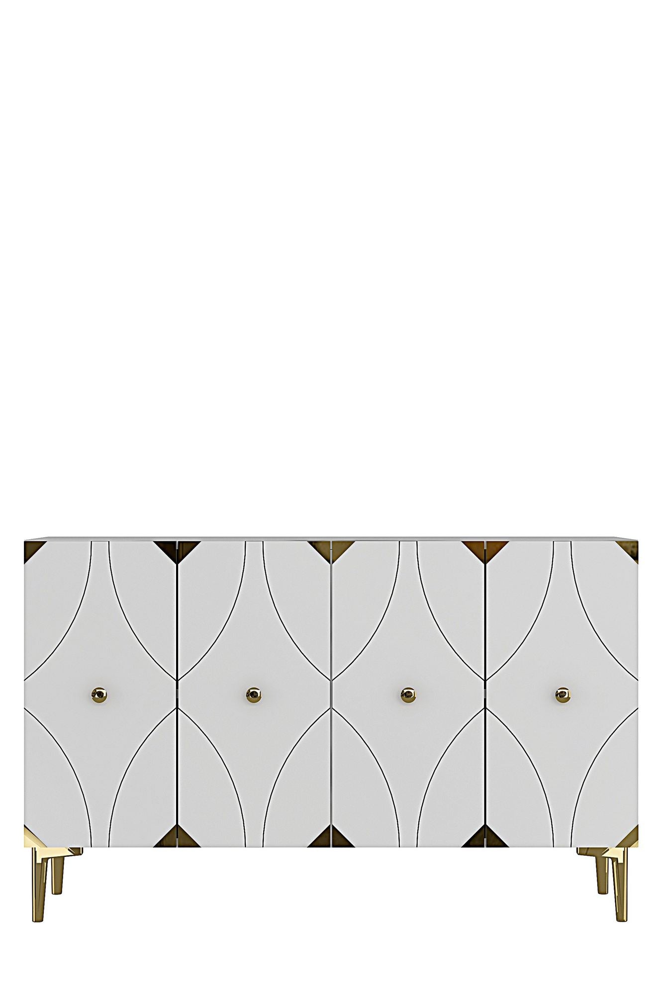 Μπουφές Λευκό
Χρυσό 120x32x75cm | 555CHM1438