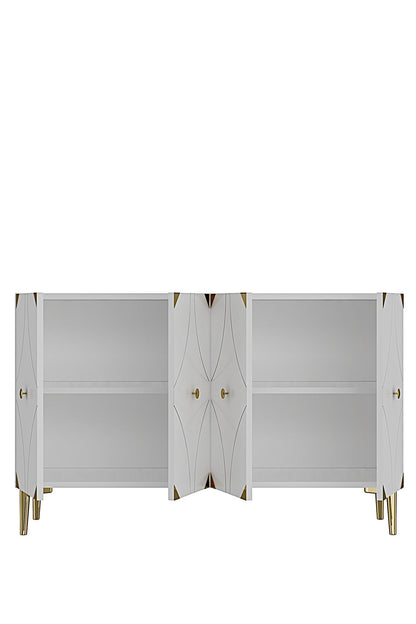 Μπουφές Λευκό
Χρυσό 120x32x75cm | 555CHM1438