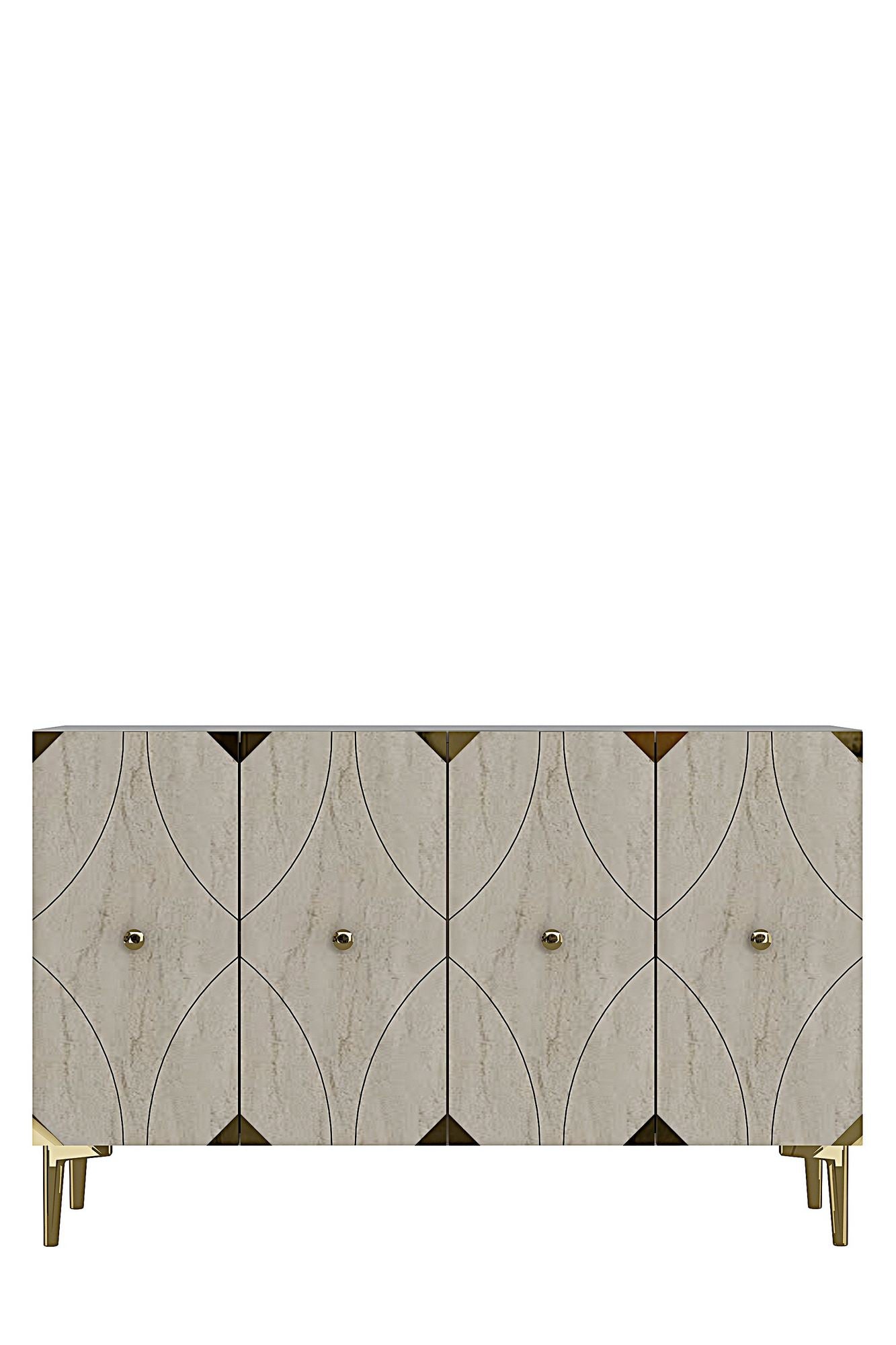 Μπουφές Λευκό
Τραβερτίνη
Χρυσό 120x32x75cm | 555CHM1439