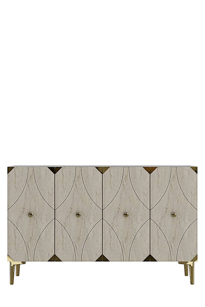 Μπουφές Λευκό
Τραβερτίνη
Χρυσό 120x32x75cm | 555CHM1439