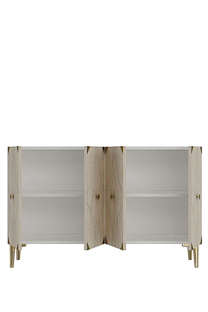 Μπουφές Λευκό
Τραβερτίνη
Χρυσό 120x32x75cm | 555CHM1439