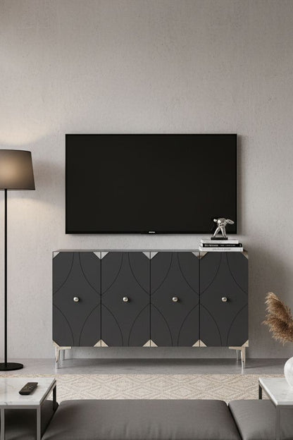 Μπουφές Ανθρακί
Ασημί 120x32x75cm | 555CHM1440